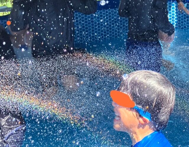 7月28日（月）プールで水遊び🏊