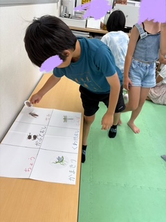 ８月１日（金）　虫取りゲーム🐞
