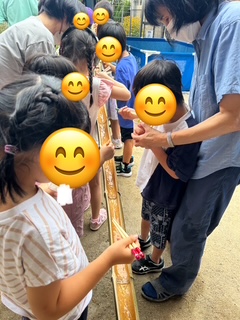 8月4日(月)　そうめん流し🎐