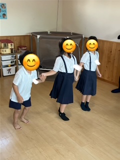 9月17日(水)　3色だんごおにごっこ🍡