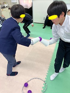 1月19日（月）ボール運びゲーム🥎