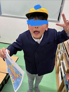 １月２６日（月）　数字ぬり絵🎨