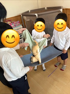 4月21日（火）　タオルリレー🐻