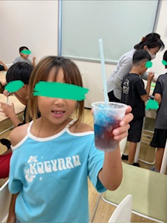 ８月２４日（月）かき氷を食べよう🍧